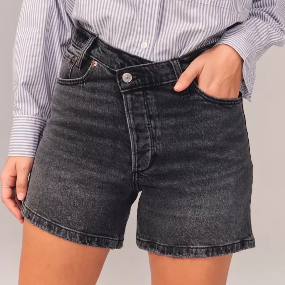 Abercrombie & Fitch Black Jean Shorts